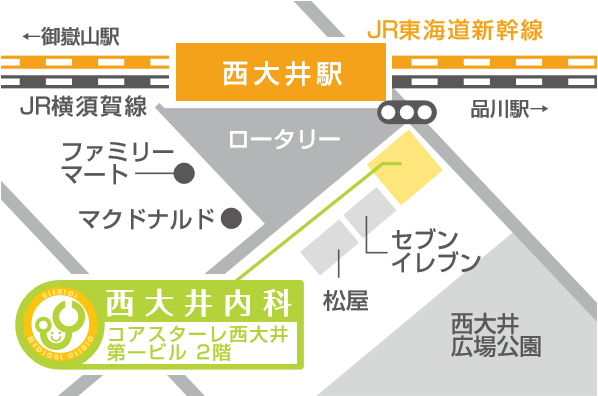 〒140-0015 東京都品川区西大井1-4-25 コアスターレ西大井第一ビル2階